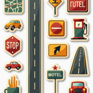 Travel & Exploration - Sticker Sheet v20